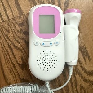 Like New White and Pink Portable Doppler Device